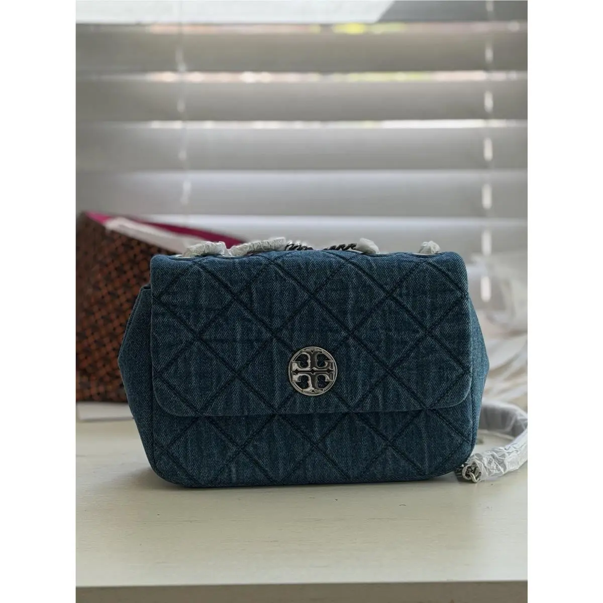 Tory Burch Willa Denim Small Shoulder Bag 162959