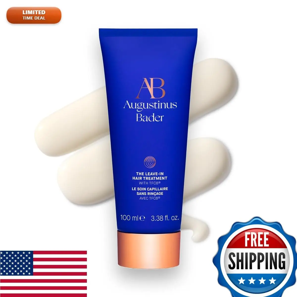 Augustinus Bader Leave-in Hair Treatment Luxury Lightweight Styling Repair