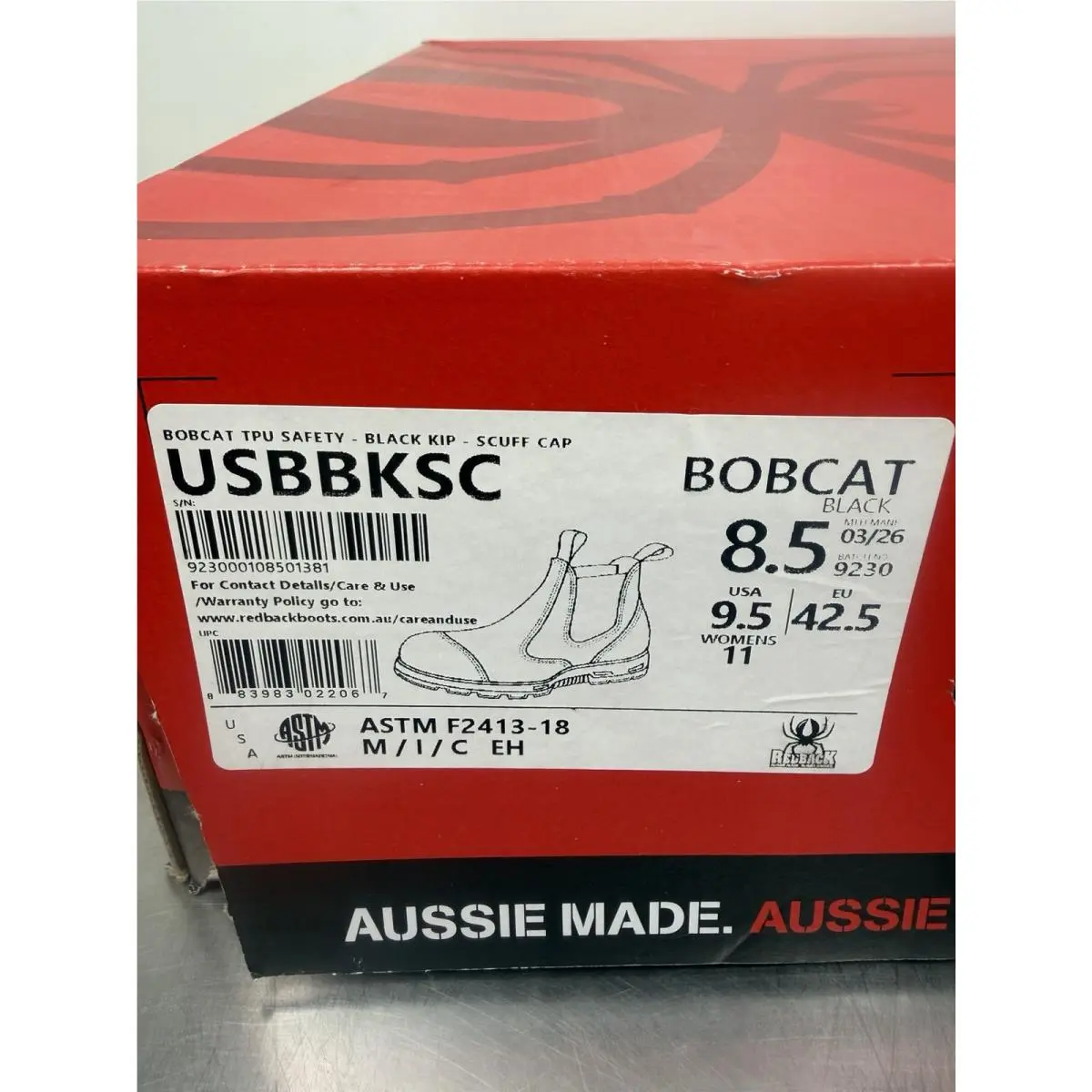Redback shoes - BOBCAT TPU SAFETY TOE - BOBCAT TPU SAFETY TOE - USBBKSC - Black 0