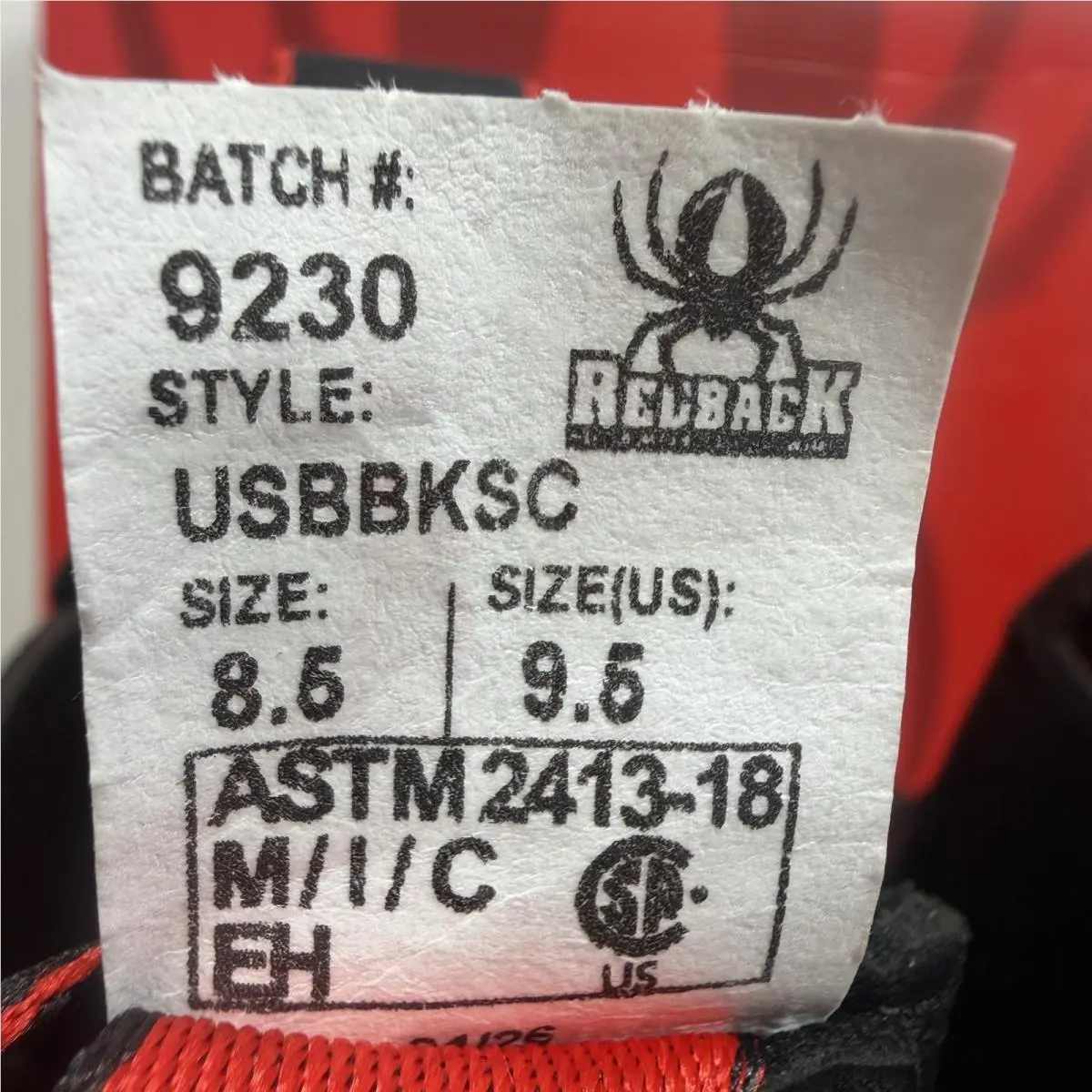 Redback shoes - BOBCAT TPU SAFETY TOE - BOBCAT TPU SAFETY TOE - USBBKSC - Black 6