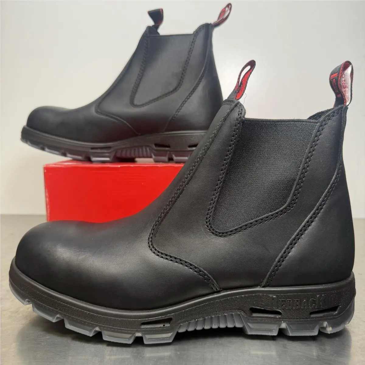 Redback Bobcat Usbbk Tpu Safety Toe Bobcat Boots Black Oil Kip Men’s US Size 11
