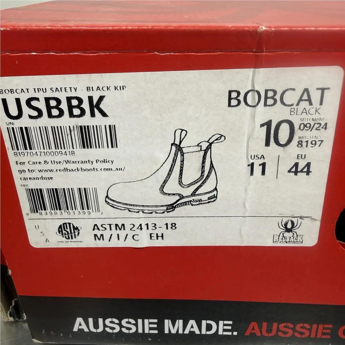 Redback shoes - BOBCAT TPU SAFETY TOE - BOBCAT TPU SAFETY TOE - USBBK - Black 0