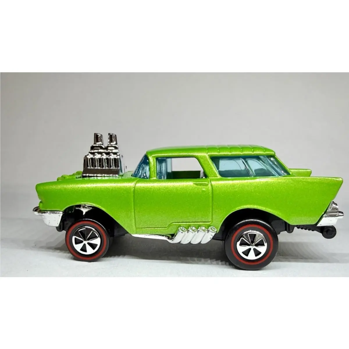 Hot Wheels Custom Made Redline Lil` Mad Diecast Car 1:64 In Lime Green