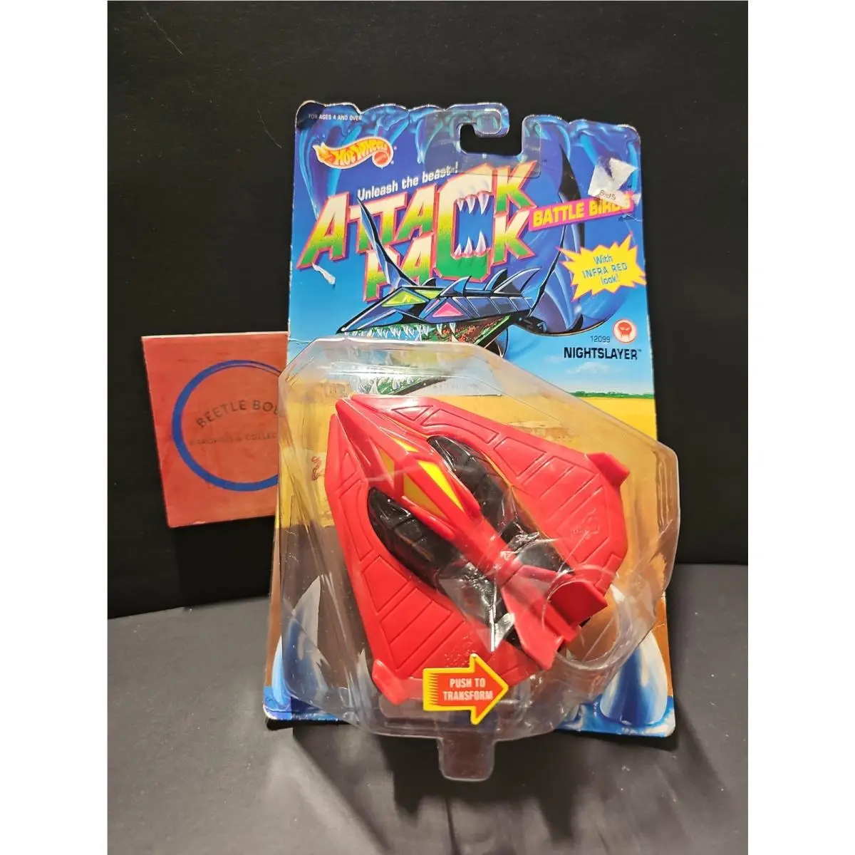 Vntg Hot Wheels Attack Pack Battlw Birds Nightslayer 1:64 Diecast Car Nip