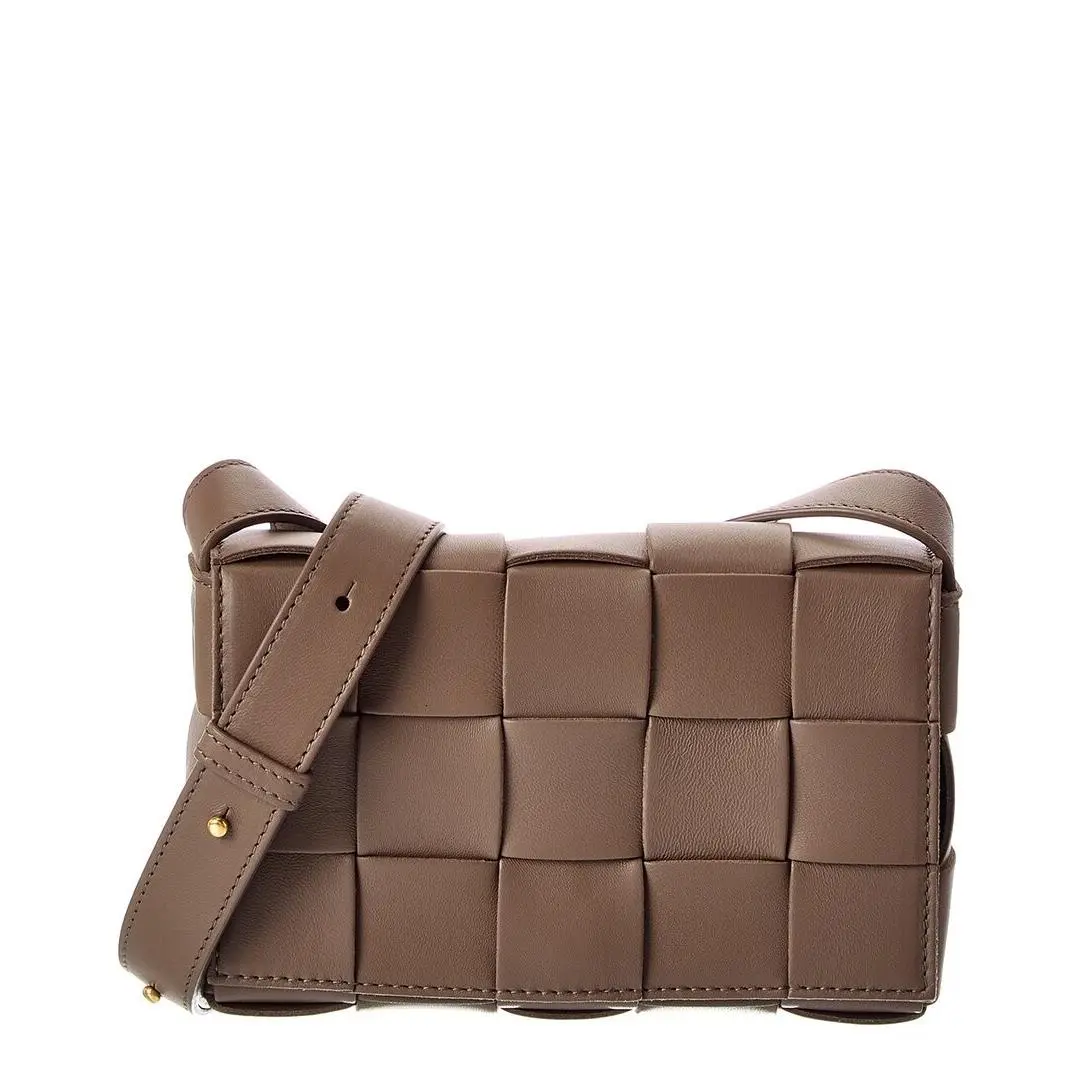 Bottega Veneta Cassette Small Leather Crossbody Women`s Brown