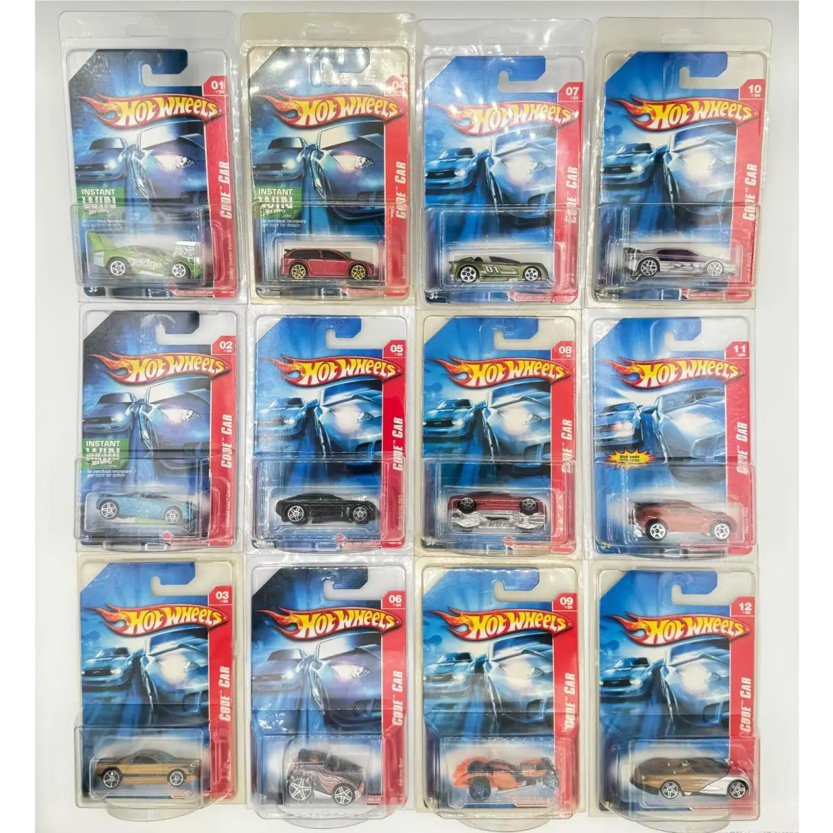 2007 Hot Wheels Code Car Series Set Complete Full Set OF 24