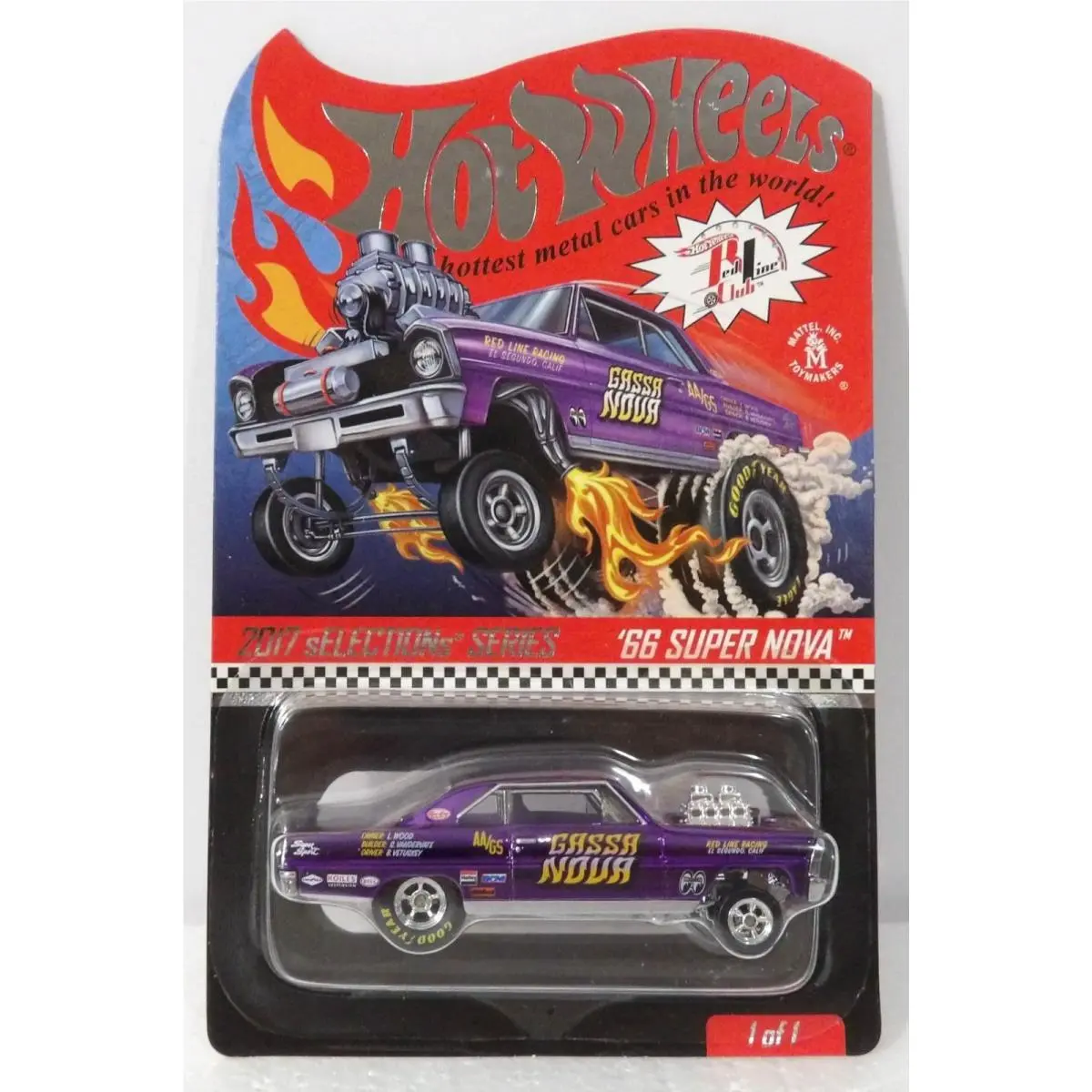 Hot Wheels Rlc 66 Super Nova 2017 Selections Very Nice 9594/11 500 W/ Protector