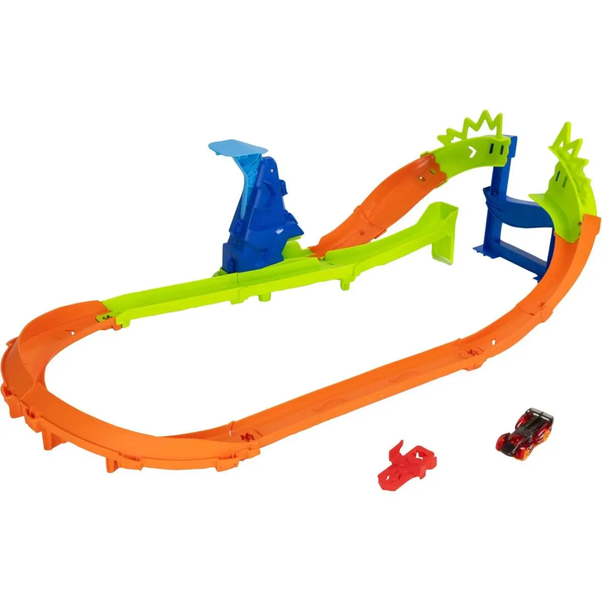 ​hot Wheels Stunt Tracks Jump Circuit Speedway 1 Toy Car Track Set with 180