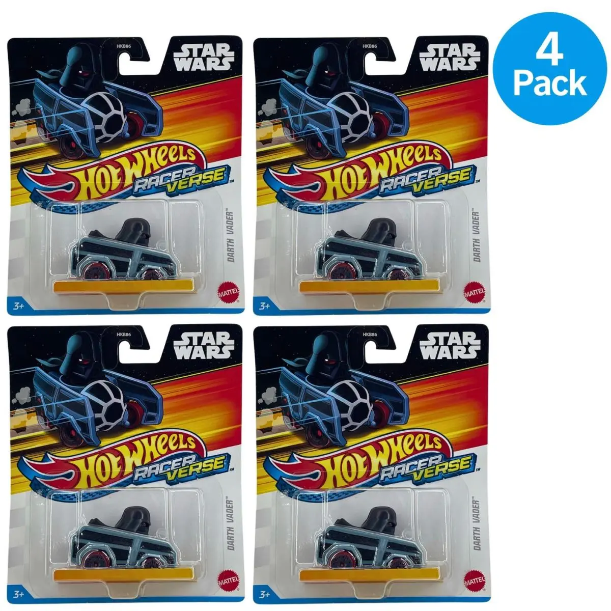 Hot Wheels Racerverse Star Wars Darth Vader Die-cast Car 4 Pack