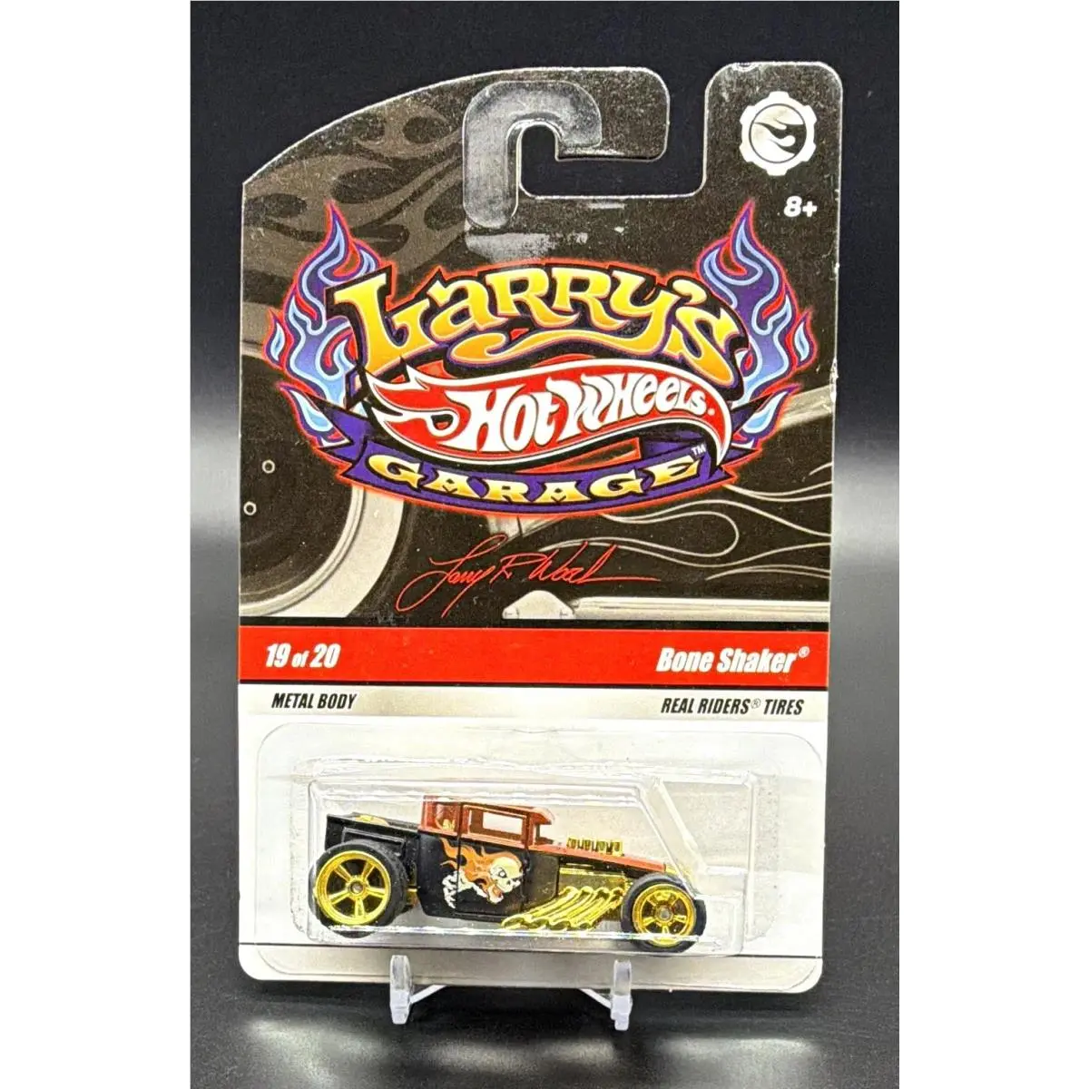 Hot Wheels Larrys Garage Bone Shaker Chase Lrw Initials Copper Gold Real Riders