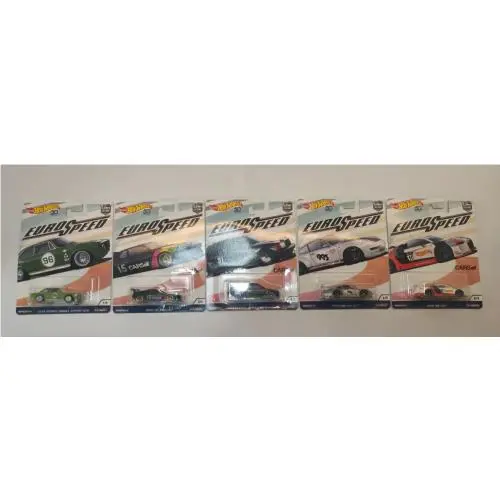 Hot Wheels Car Culture 2018 Euro Speed Complete Set of 5 Real Riders