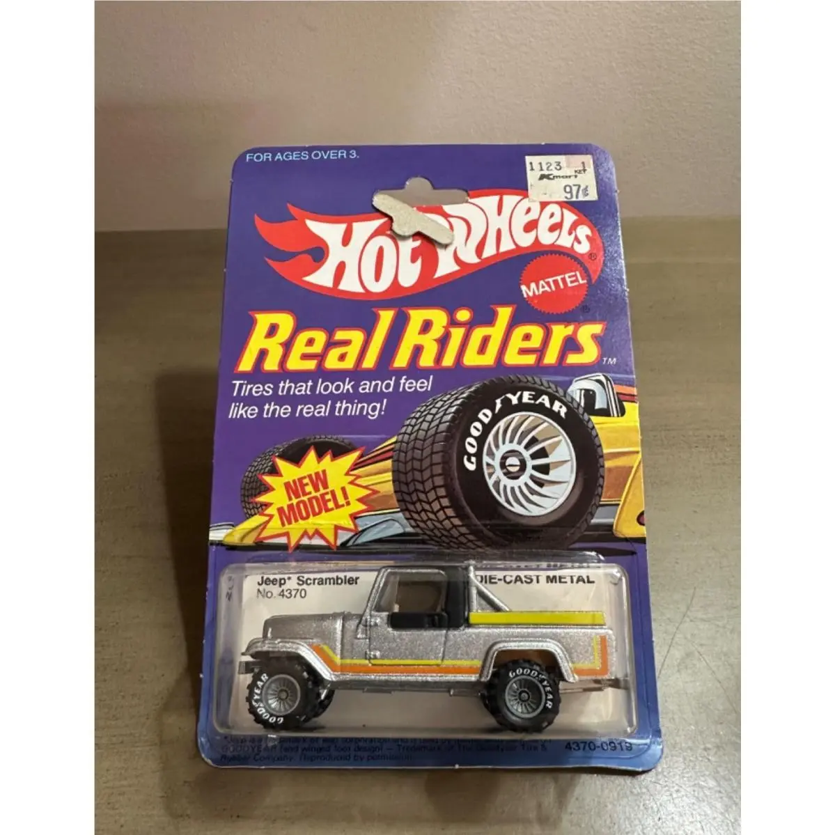 Old Stock Hot Wheels Real Riders Jeep Scrambler 1982 4370 3