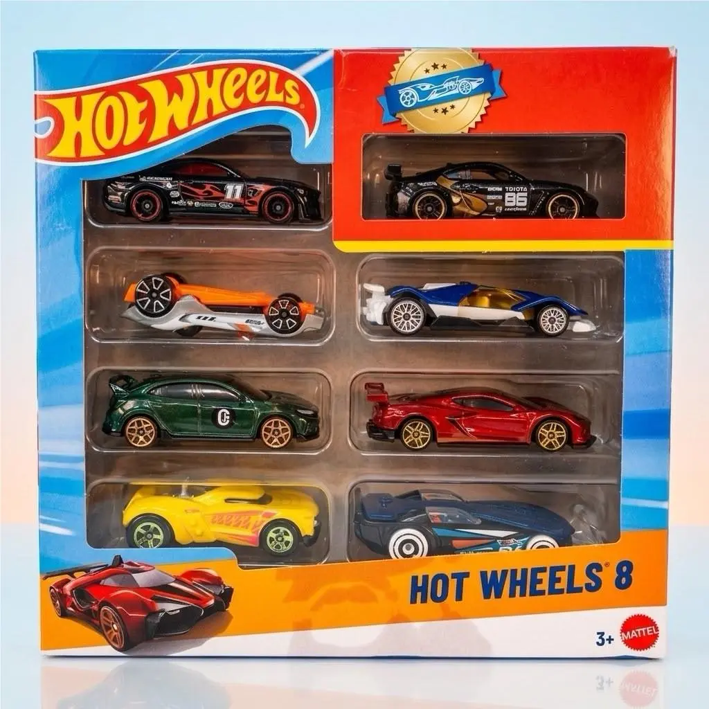 Hot Wheels 8-Pack Factory Error Upside Down Car 1:64 Diecast
