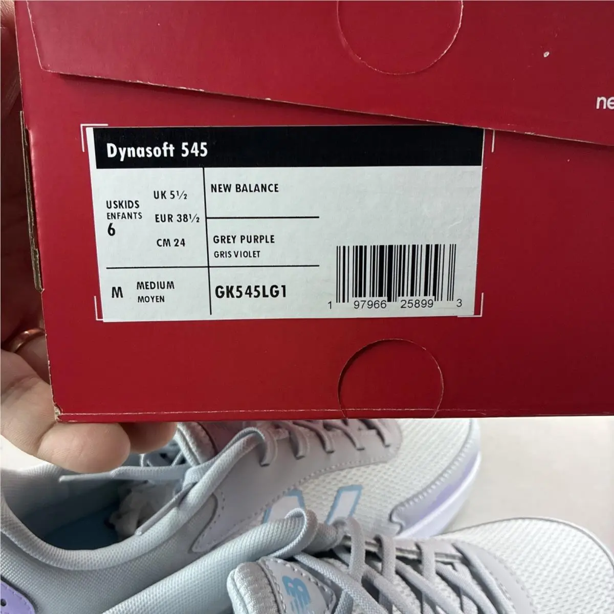 New Balance shoes - Balance Kids Dynasoft 545 - Balance Kids Dynasoft - Granite/Lilac Glo 5
