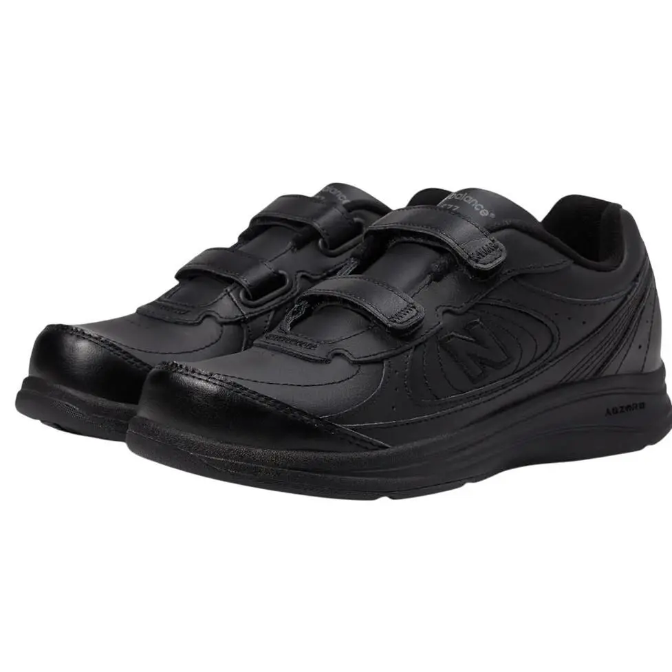 New Balance Womens 577 Walking Sneakers Size 7 EU 37.5 Black Hook-and-loop
