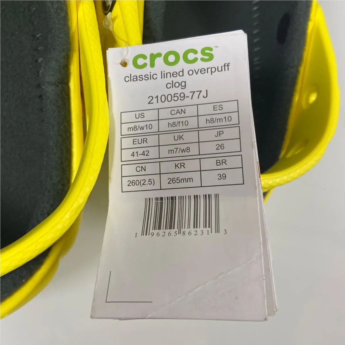 Crocs shoes - Crocs Classic Lined Overpuff Clog - Yellow 4