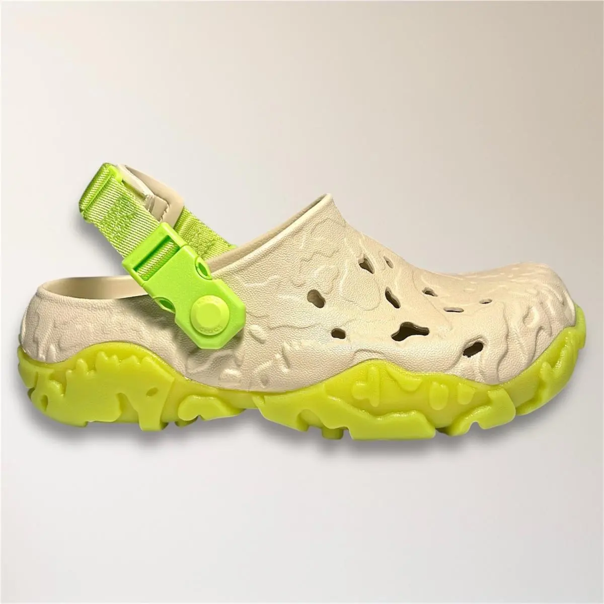 Crocs All Terrain Atlas Clog Bone Limeade Outdoor Comfort Travel Mens 5