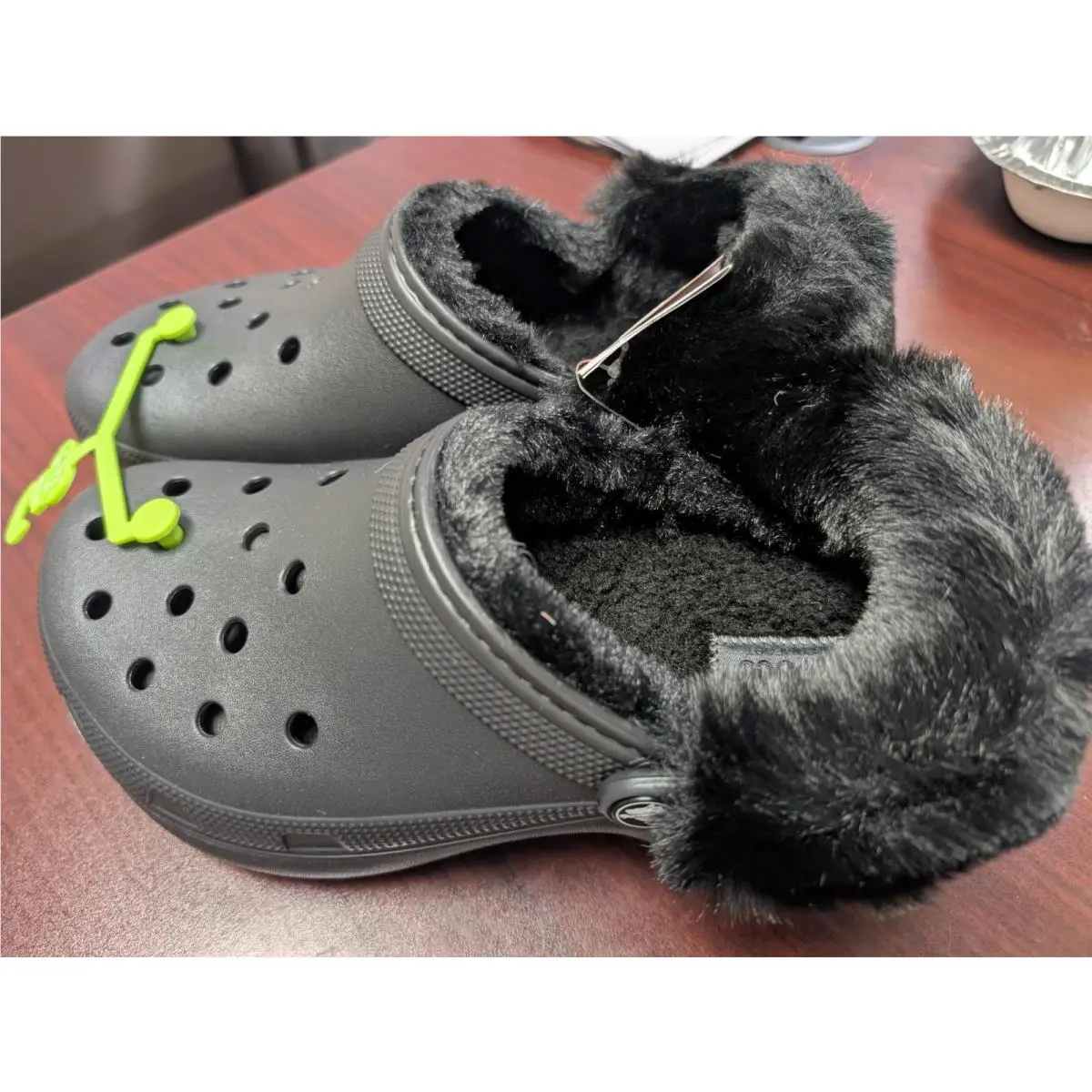 Crocs shoes - Classic Platform Fuzz Lined Clog - Black 0