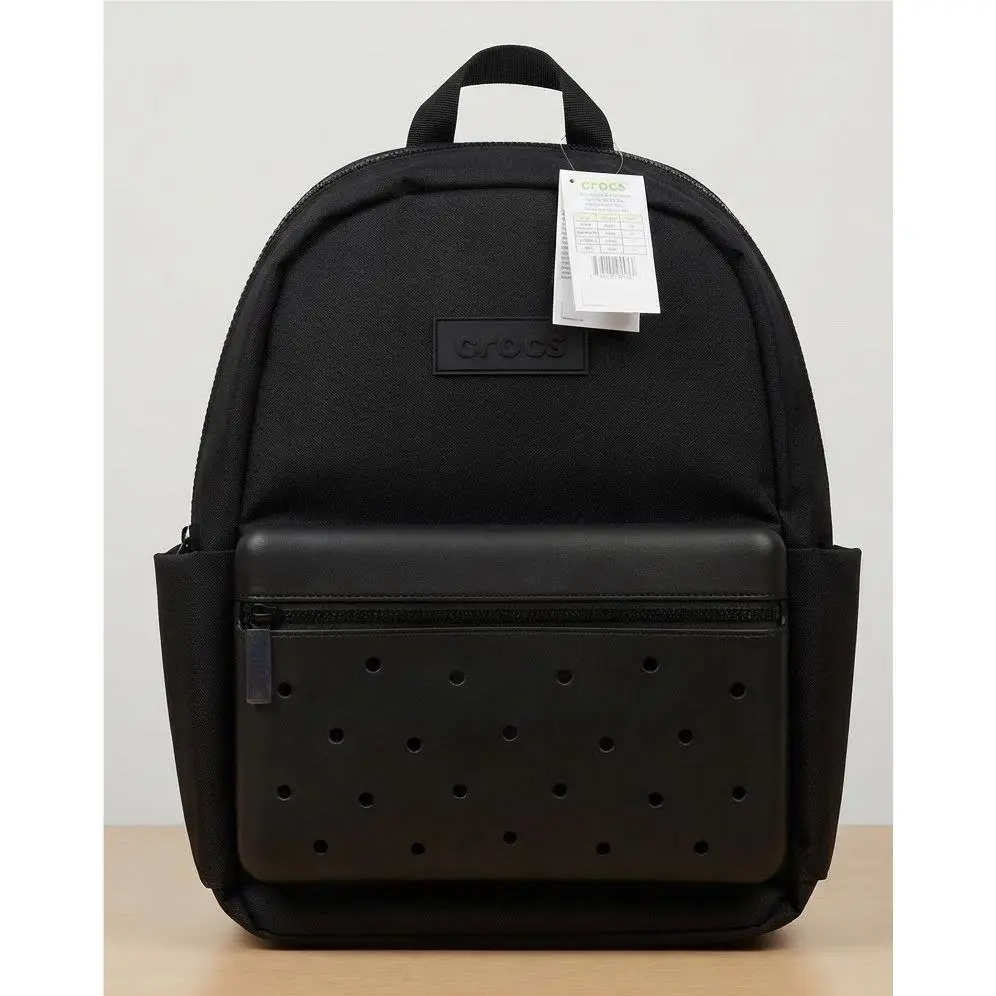 Crocs Large Black Nylon Backpack