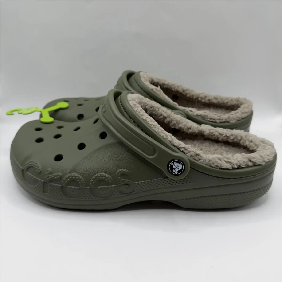 Crocs shoes - Crocs Baya Lined Clog - Baya Lined Clog - Green (UPC: 0196265745586) 1