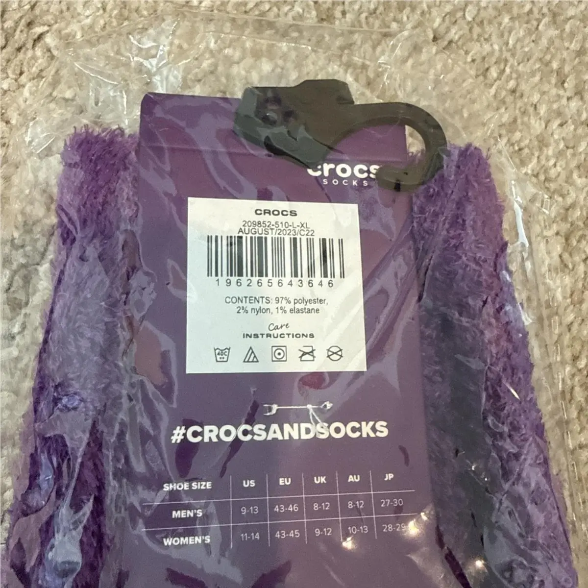 Crocs clothing - Purple (UPC: 0196265643646) 3
