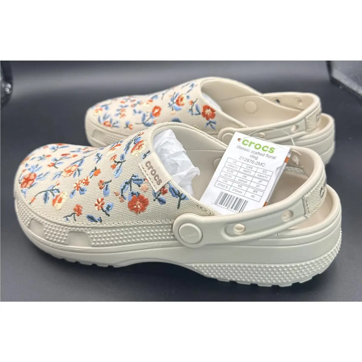 Crocs shoes - Classic Crafted Floral Clog - Classic Crafted Floral Clog - Pink 0