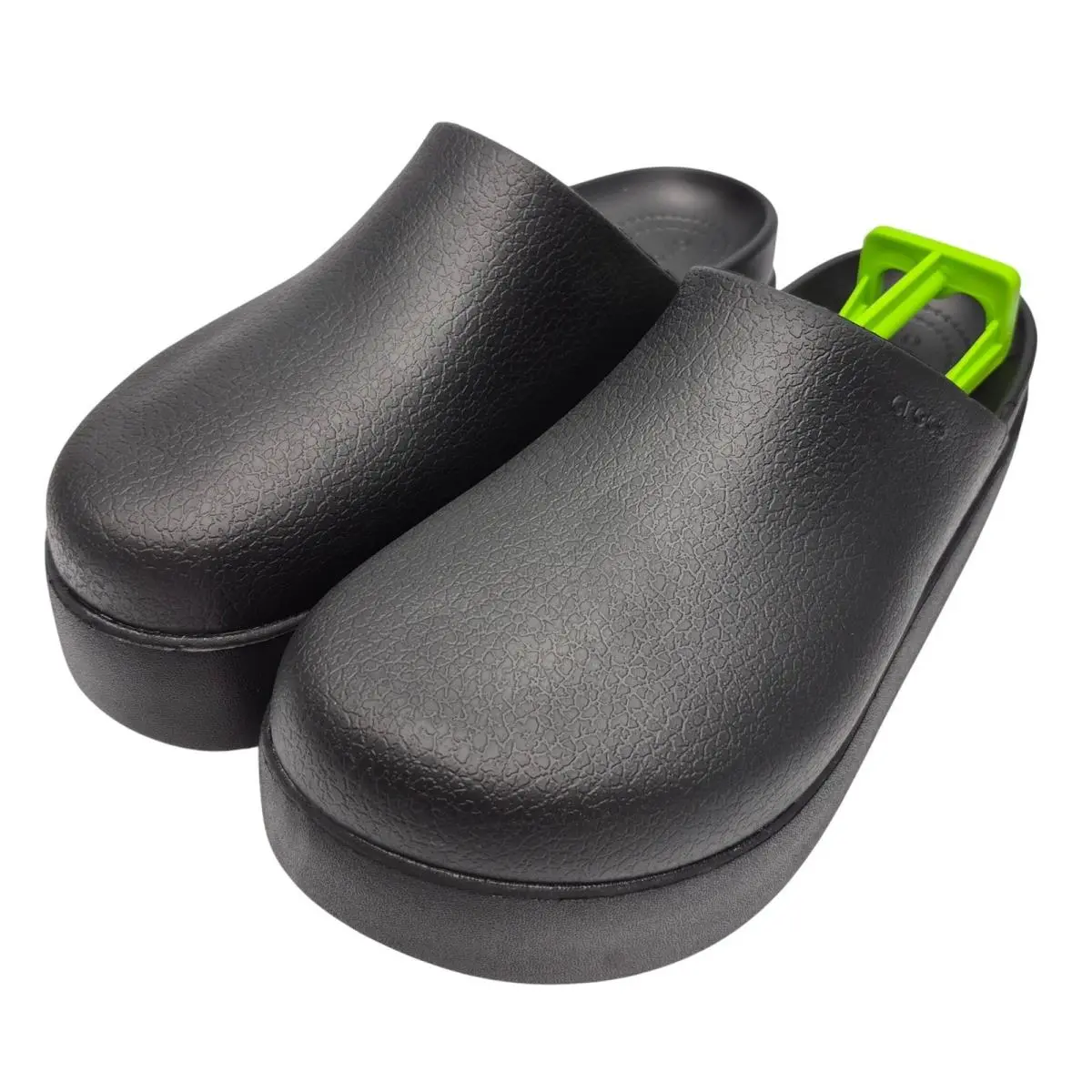 Crocs Dylan 2 Inch Platforms Clogs Women`s 8 Shoes Black 209869-001