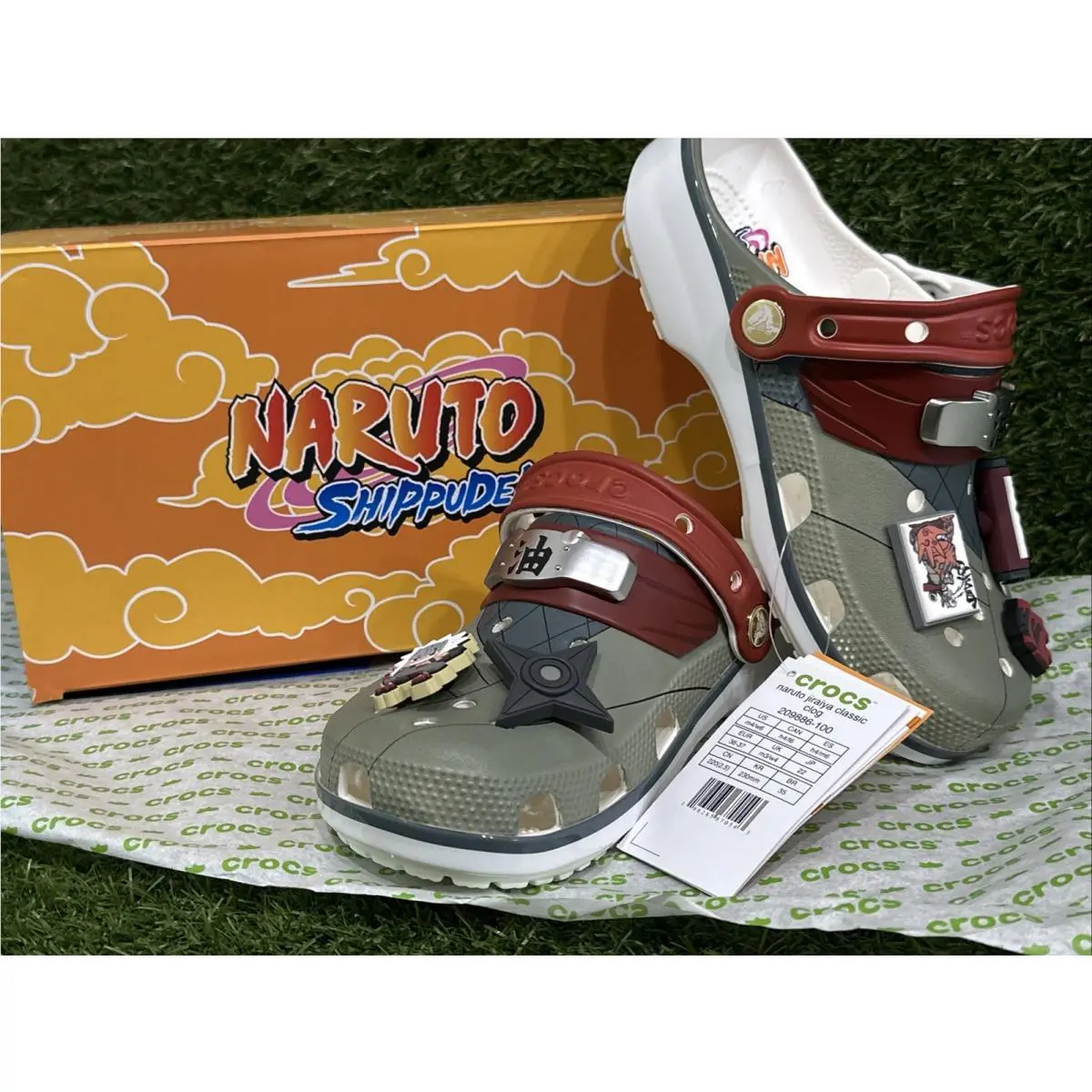 Crocs x Naruto Jiraiya Classic Clog Unisex’s Man 4 Woman 6 209886-100