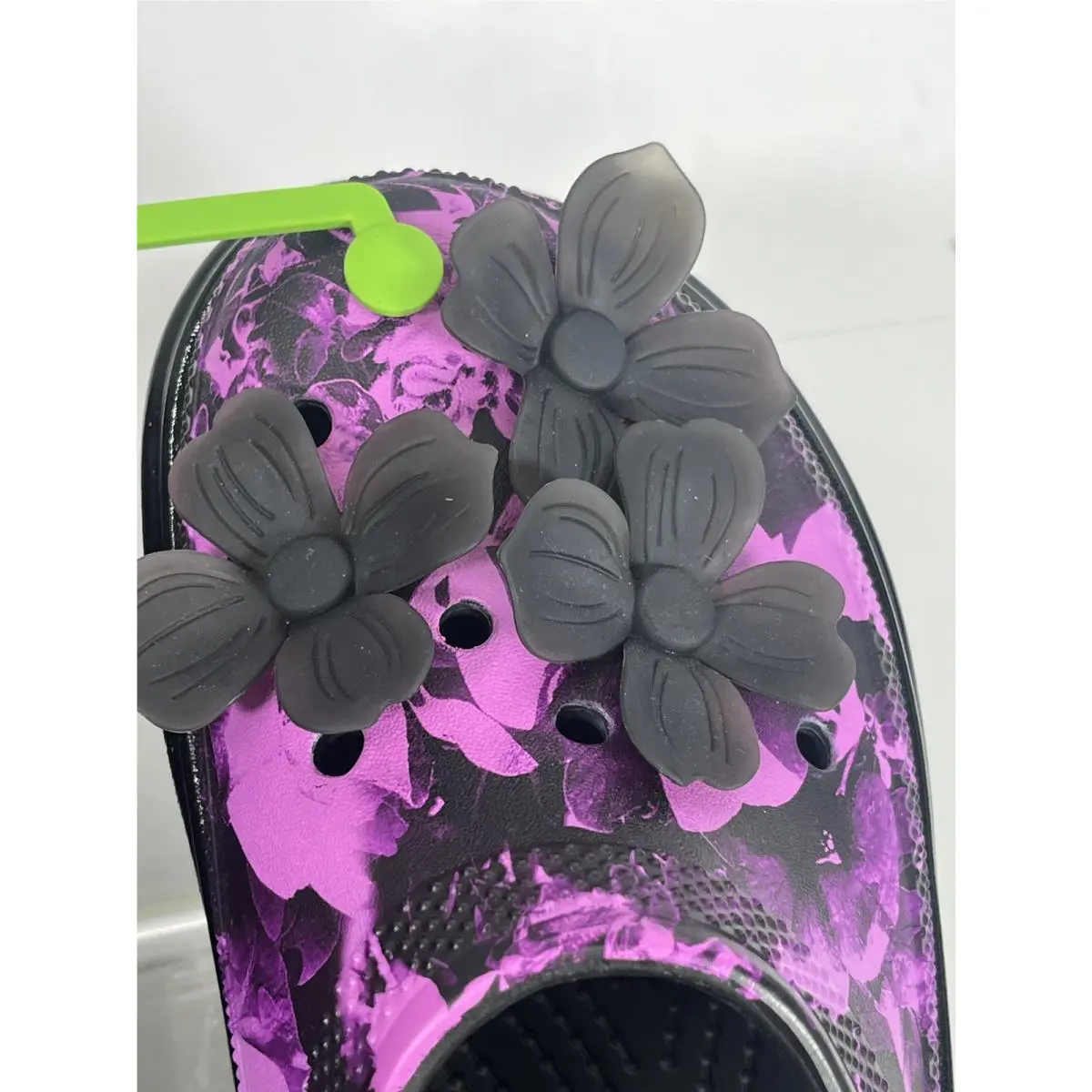 Crocs shoes - Stomp Hyper Floral - Stomp Hyper Floral - Black Purple 9