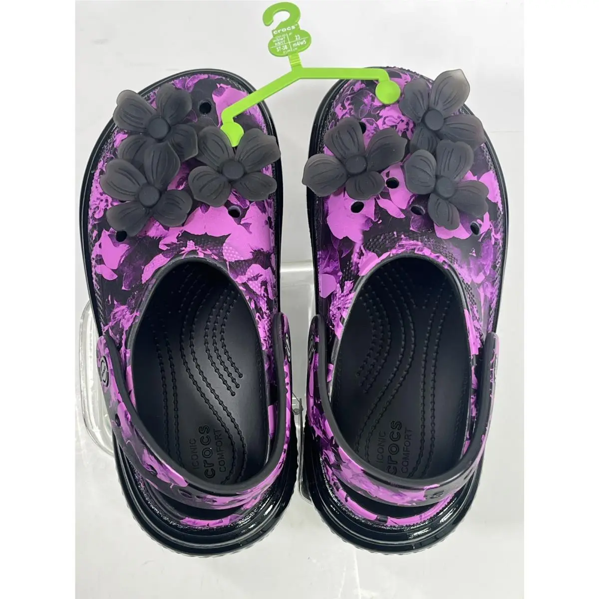 Crocs shoes - Stomp Hyper Floral - Stomp Hyper Floral - Black Purple 12