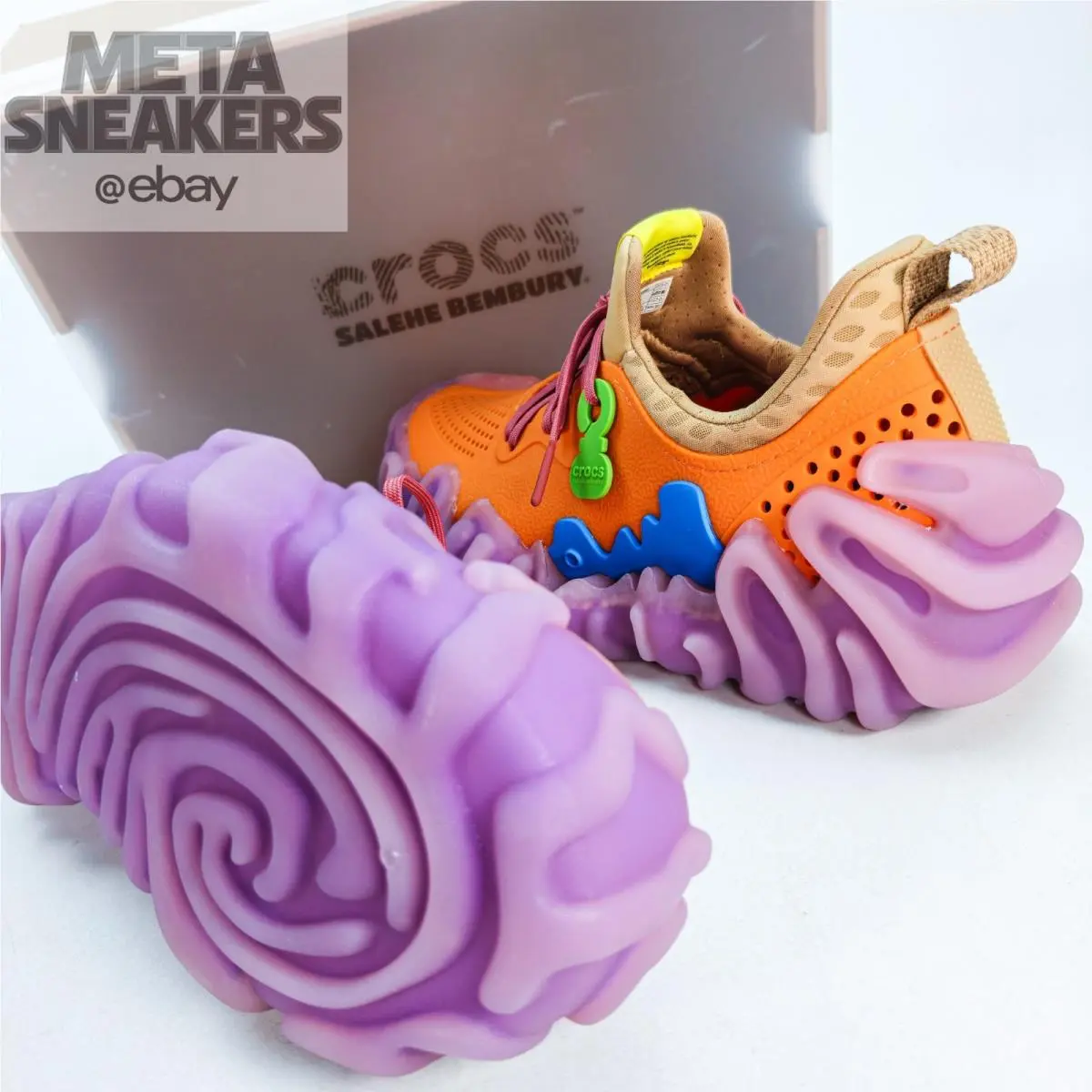 Crocs Juniper Apricot US 9 Men`s Orange Purple Tan Comfort Pollex 208694 85J