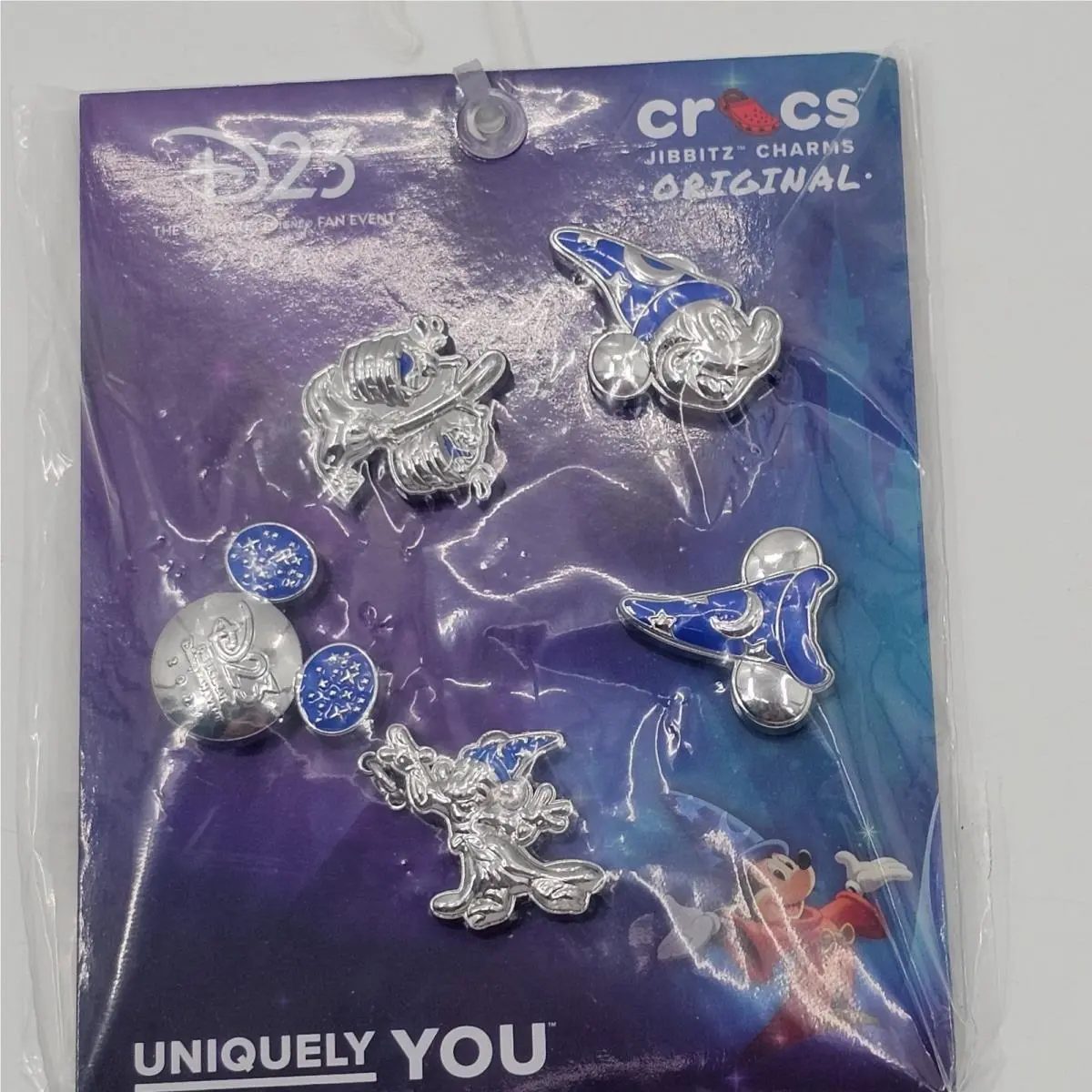 Disney D23 Exclusive Sorcerer Mickey Crocs Jibbitz Shoe Charms Set