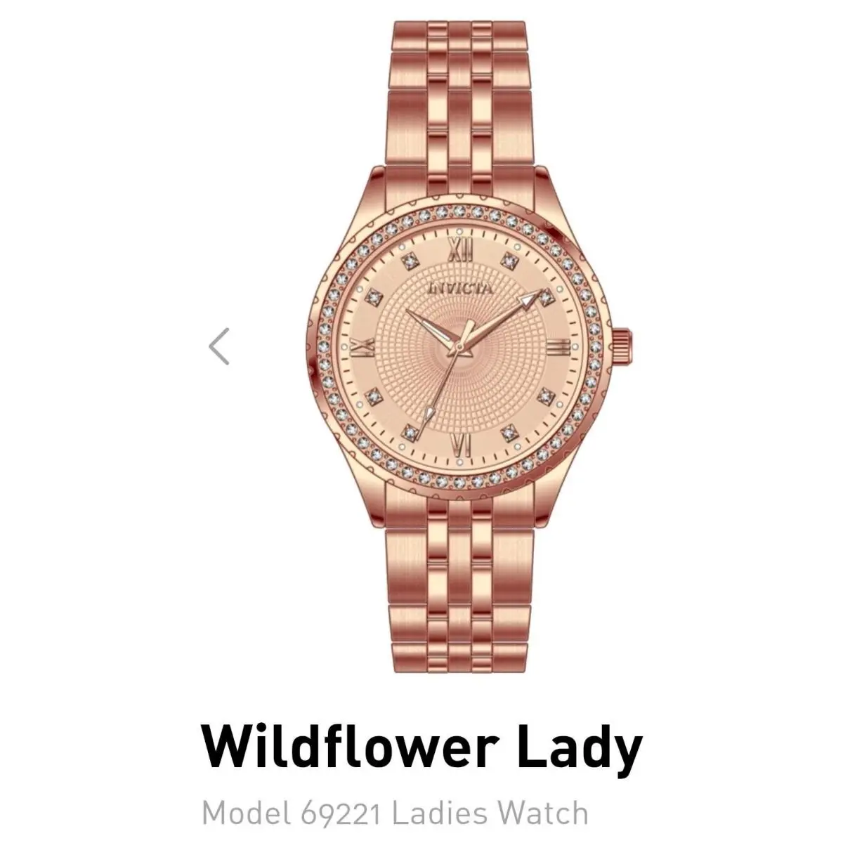 69221- Invicta Wildflower Womens Watch- 33mm Rose Gold