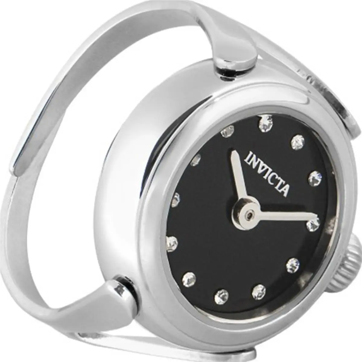 Invicta Women`s 44481 Mini Quartz 2 Hand Black Dial Watch