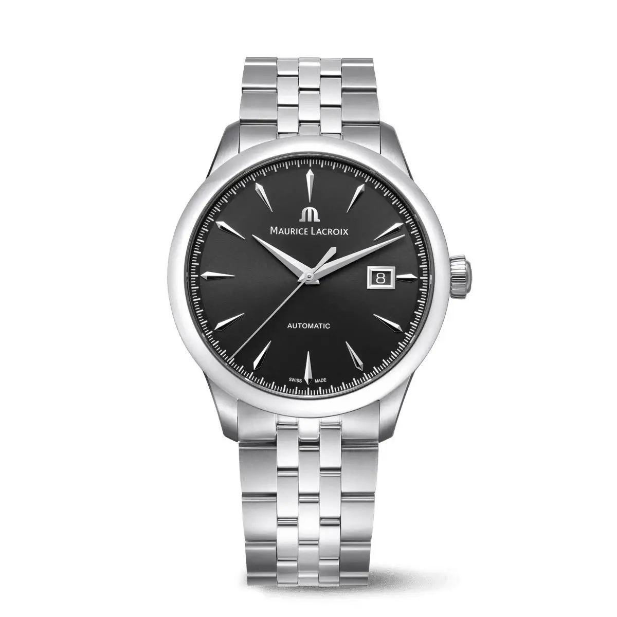 Maurice Lacroix 1975 Black Dial Stainless Steel Watch 756008-SS002-330-1