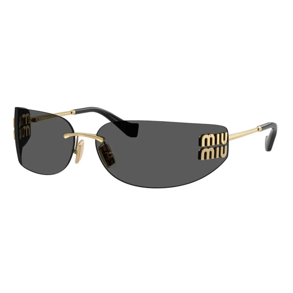 Miu Miu MU A51S 5AK5S0 Gold Grey Women`s Sunglasses 75mm