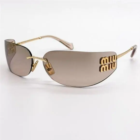 Miu Miu Sunglasses MUA51S 5AK20P Gold Women MU A51S Smu A51