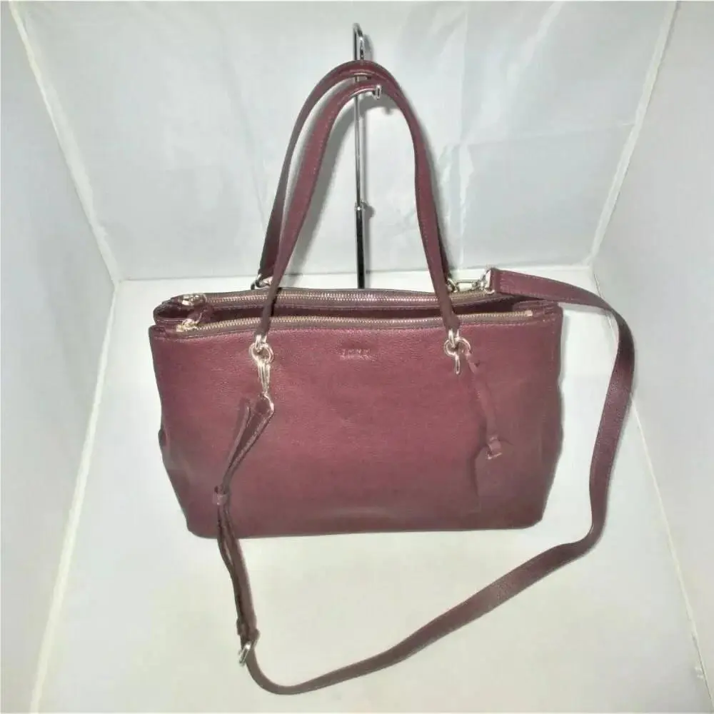 Dkny Chelsea Large Tote Satchel Shoulder Bag Crossbody - Burgundy - 2741
