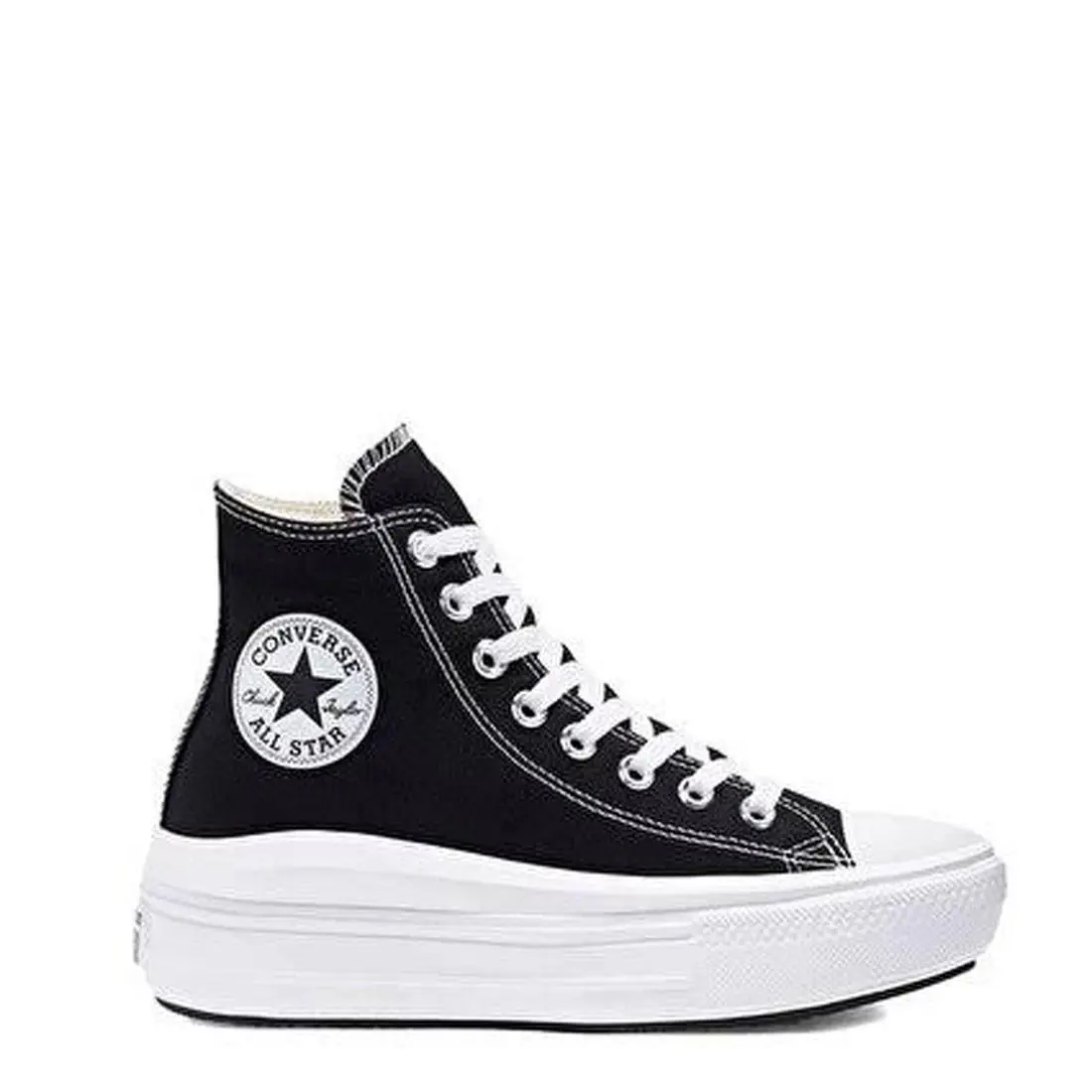 Converse Chuck Taylor All Star Move High Top Platform Shoes Womens Black 568497C