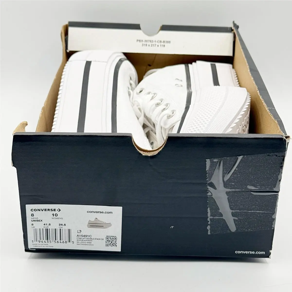 Converse shoes - converse all star lift double stack - A15491C - White (UPC: 194435564685) 0