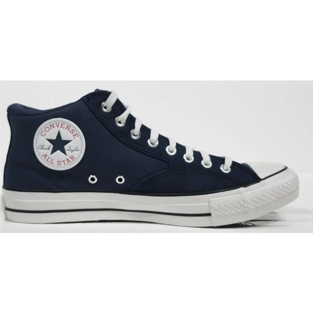 Men`s Converse Shoes 12 Chuck Taylor Navy White Red Mid Top Ctas Malden Street