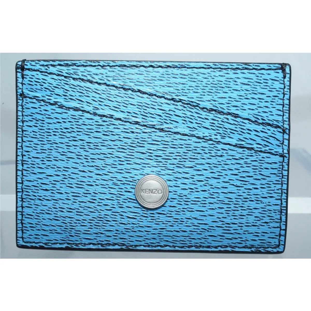 Kenzo Men`s Blue Wallet Credit Card Holder Money CC Case
