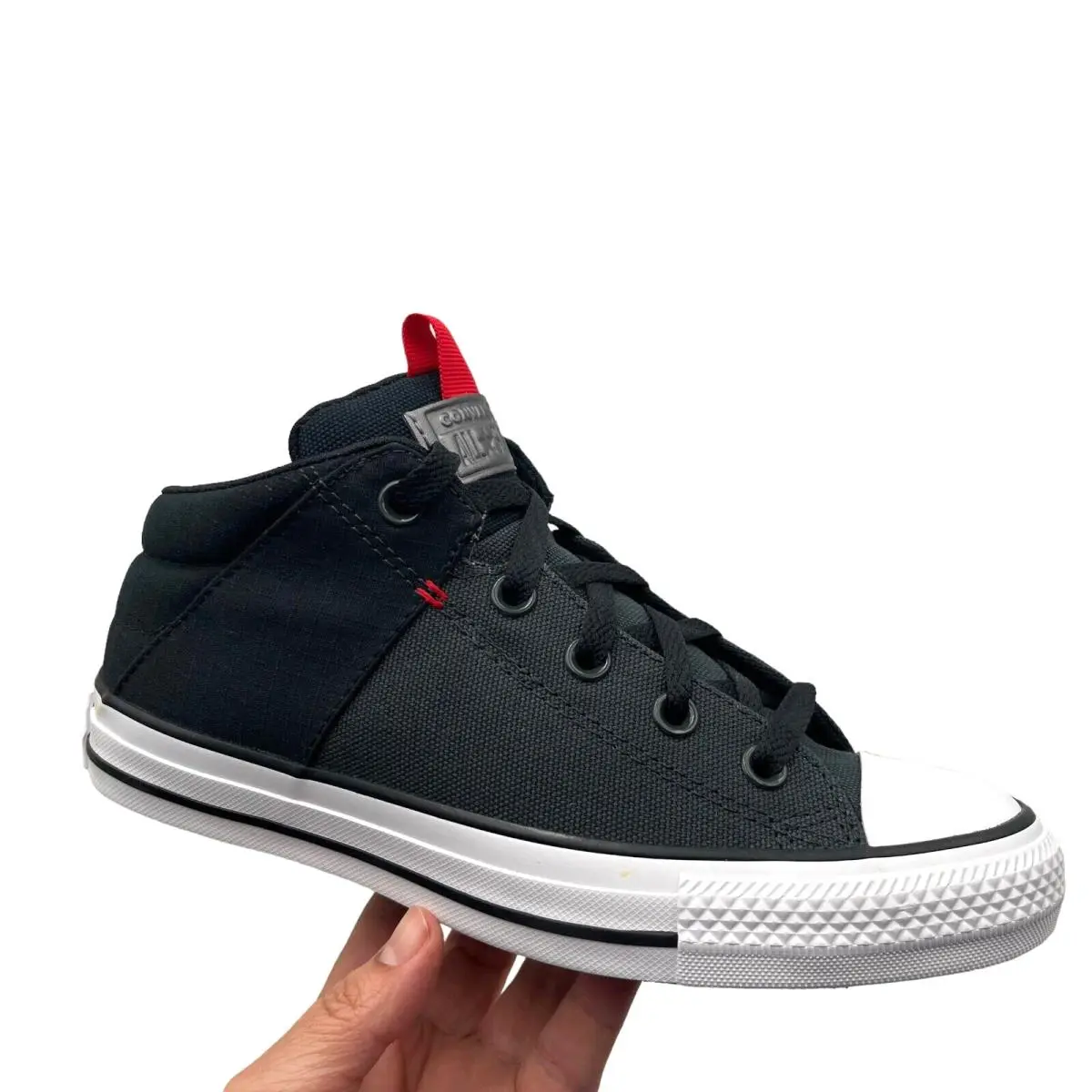 Converse Chuck Taylor All Star Youth Boy`s Mid Top Shoes Size 5 Olive/black