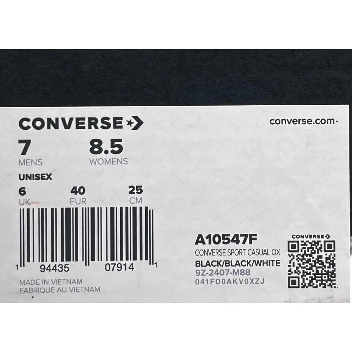 Converse shoes - Converse Chuck Taylor All Star - Black (UPC: 194435079141) 9