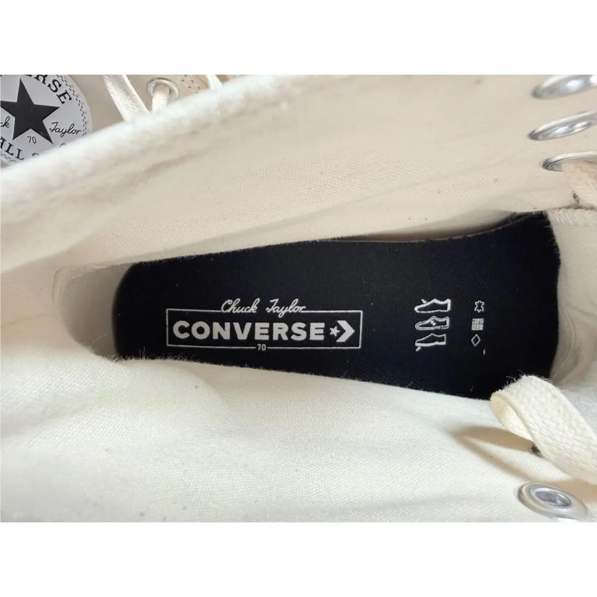 Converse shoes - Cream 4