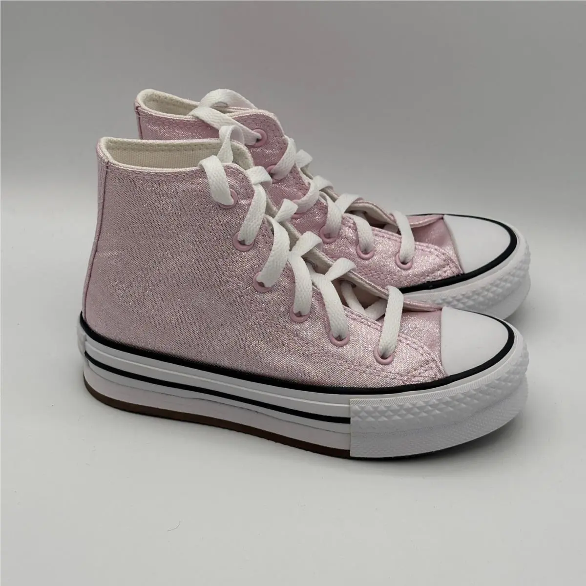 Converse Ctas Eva Lift Hi Shoes Youth Size 13 Pink White Lifestyle A17128F