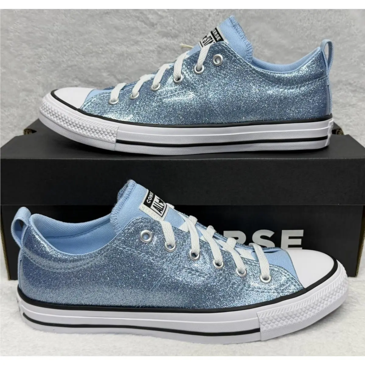 Converse Ctas Madison Ox Kids 6 Blue White Black Low Top Sneakers