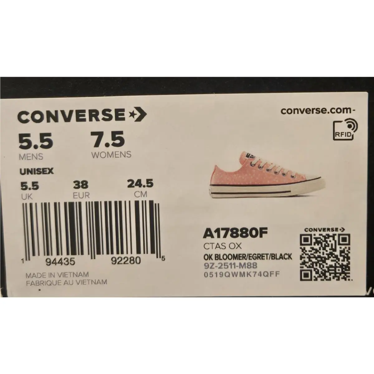 Converse shoes - Pink/White (UPC: 194435922805) 7
