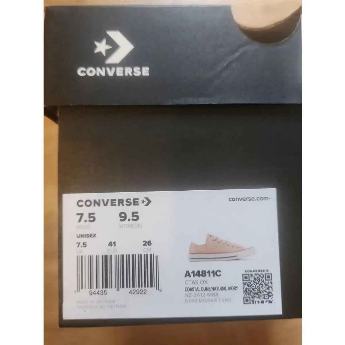 Converse shoes - Converse Chuck Taylor All Star OX - A14811C - IVORY/COASTAL DUNE (UPC: 194435429229) 0