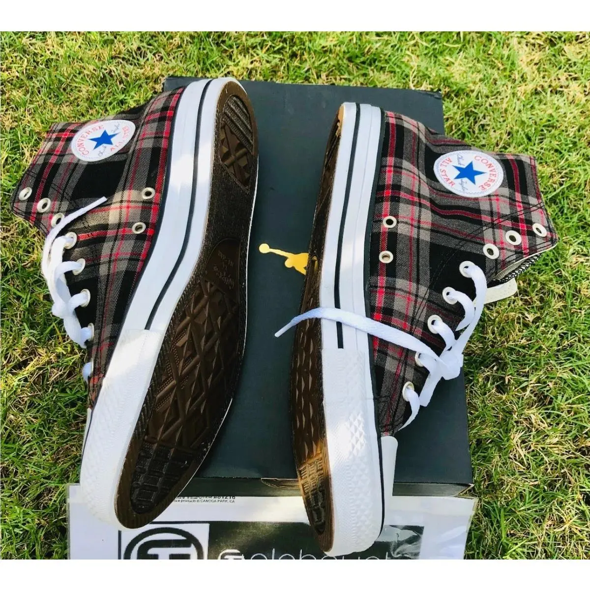 Converse shoes - Converse Chuck Taylor All Star - 167415F - Brown Grey White Plaid 0